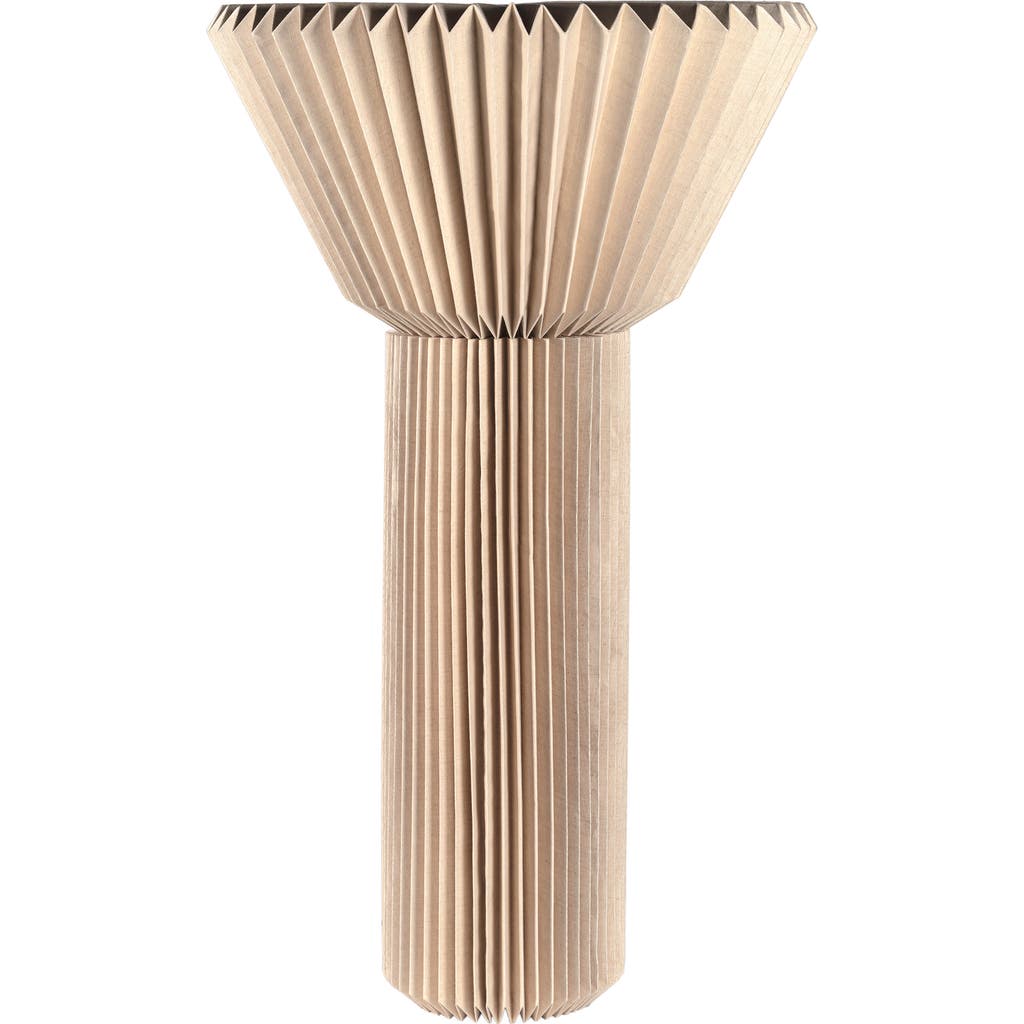 Jonathan Y Archer 37" Modern Minimalist Pleated Shade Floor Lamp In Neutral