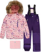 Deux par Deux Play Mini Flower Jacket & Pants Two Piece Snowsuit