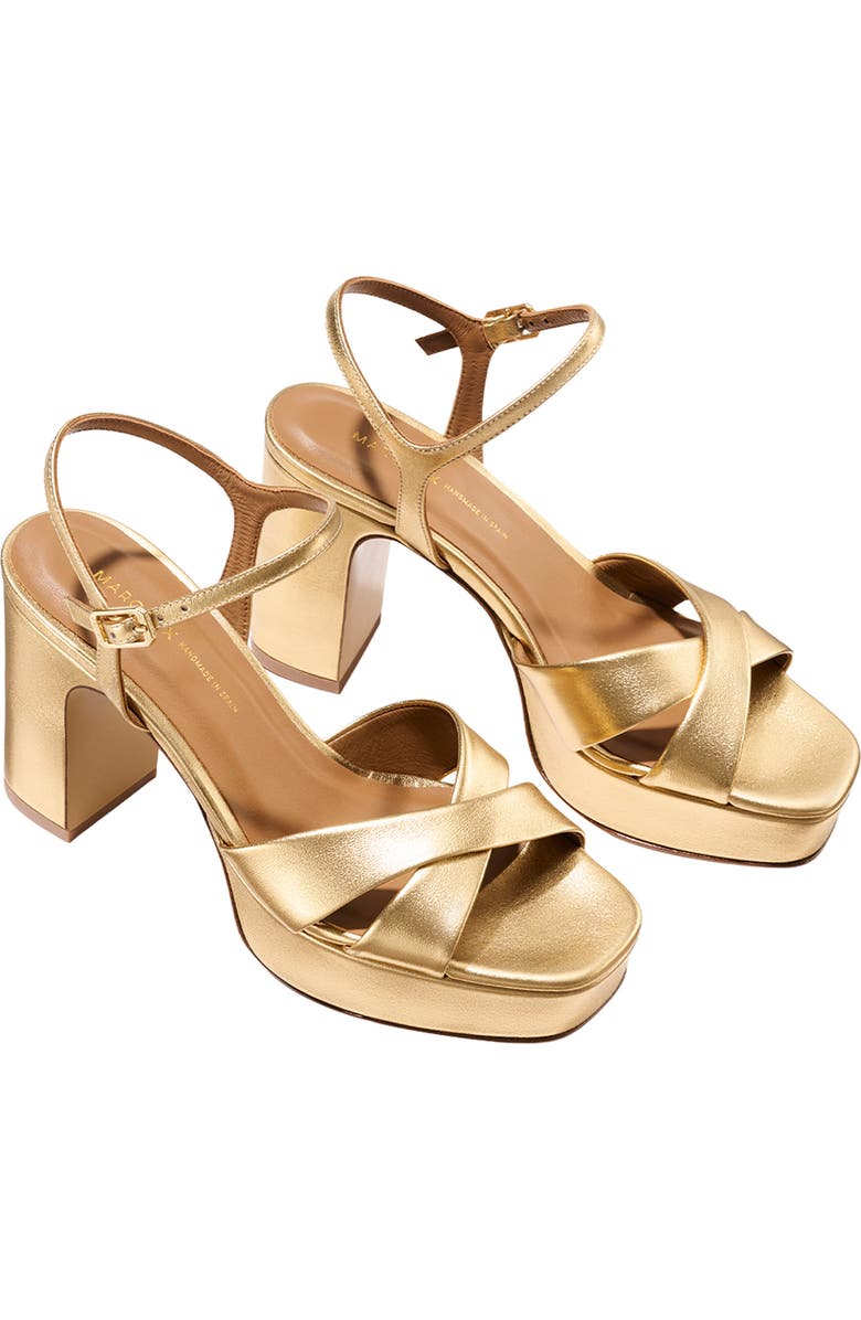 MARGAUX The Paloma Platform, Alternate, color, Gold Nappa