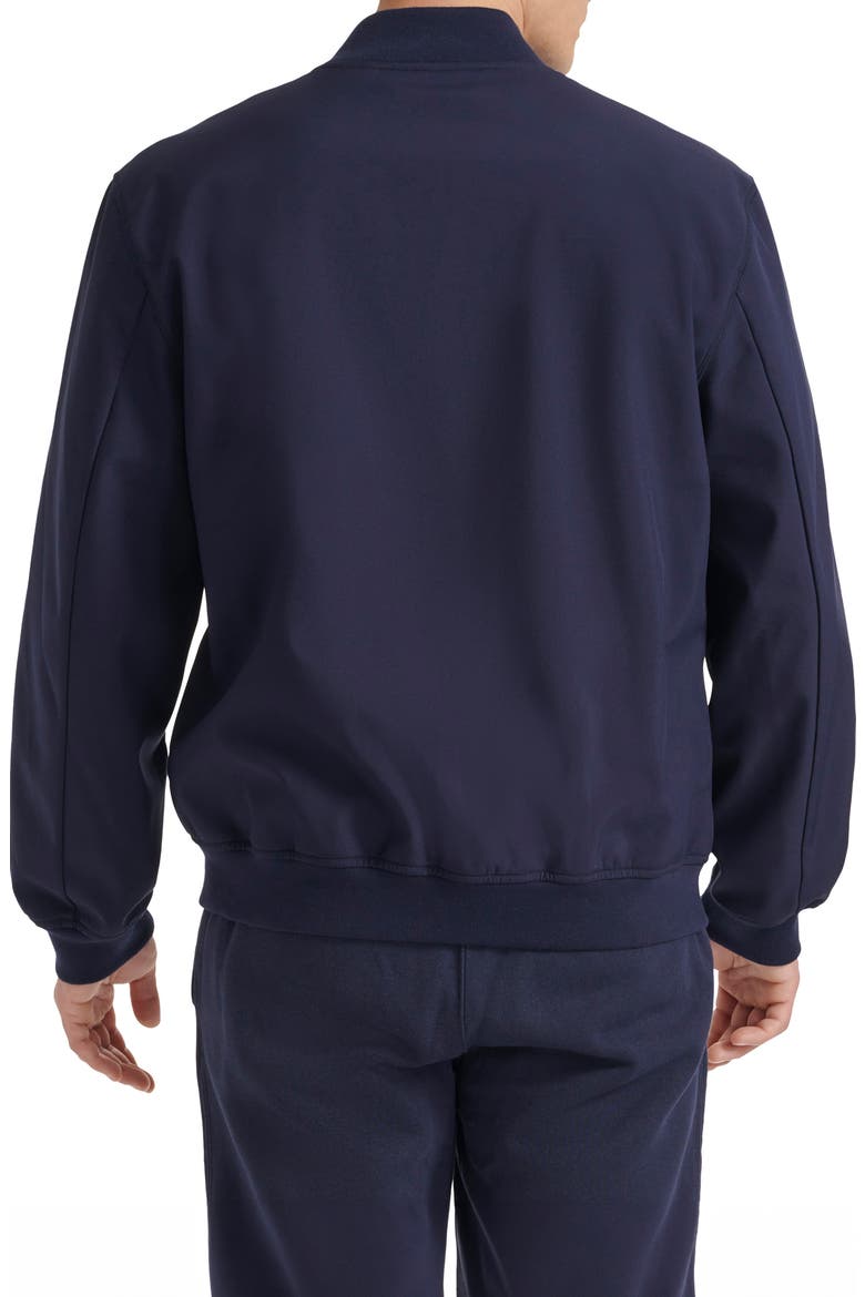 Softshell Varsity Bomber Jacket, Alternate, color, PEACOAT