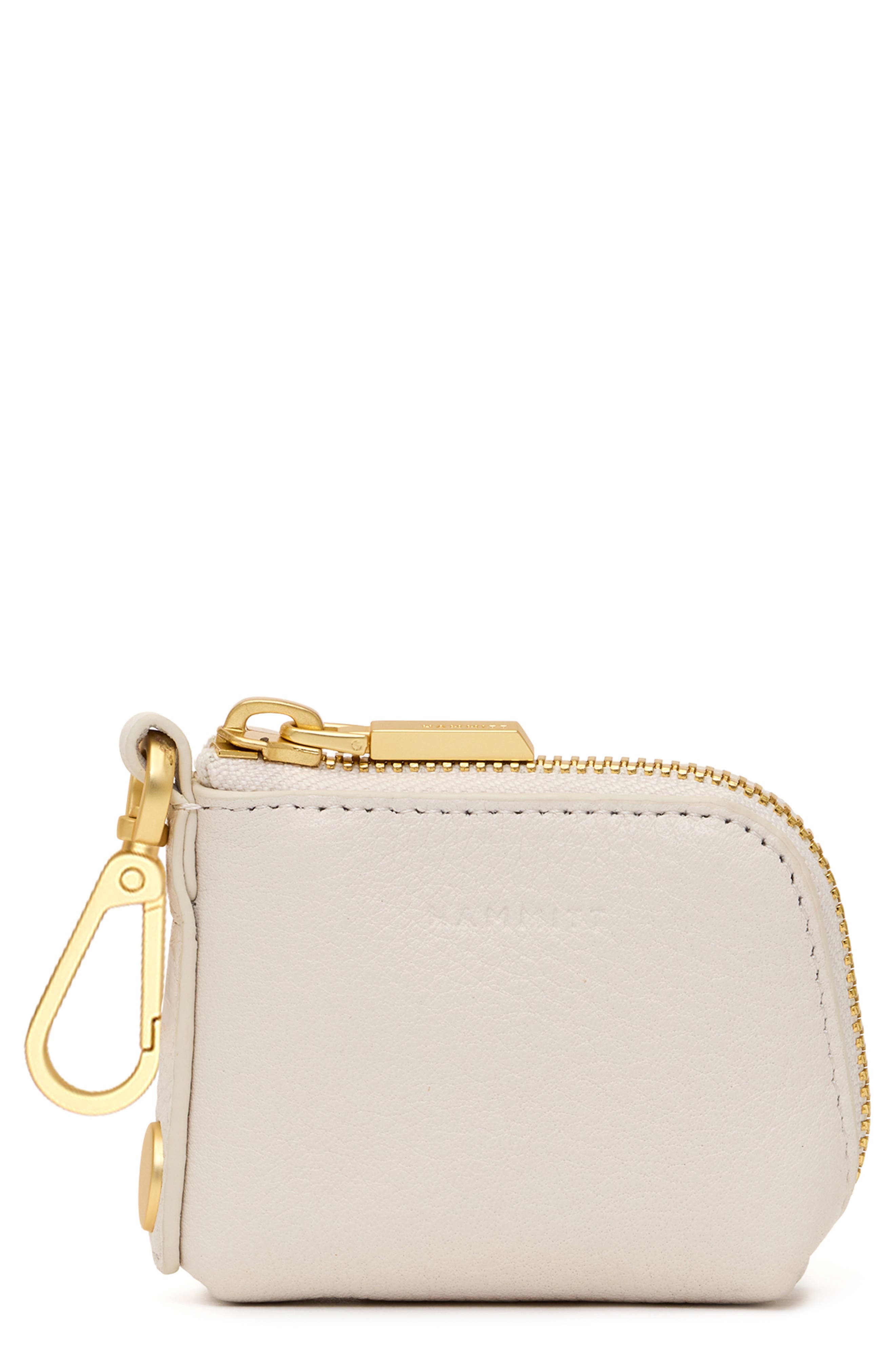 Syd Pouch, Main, color, CALLA LILY WHITE/ BRUSHED GOLD
