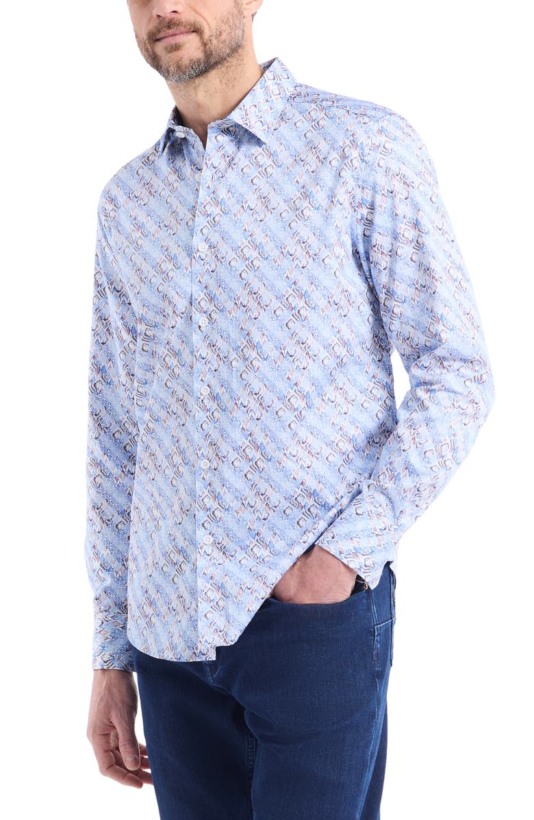 Robert Graham Bradvale Long Sleeve Cotton Button-Shirt, Alternate, color, 