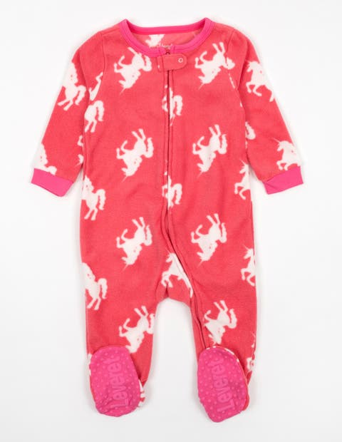 Fleece Footed Printed Holiday Pajamas (Toddler)
