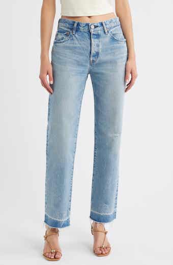 MOUSSY VINTAGE Princeton Release Hem Straight Leg Jeans