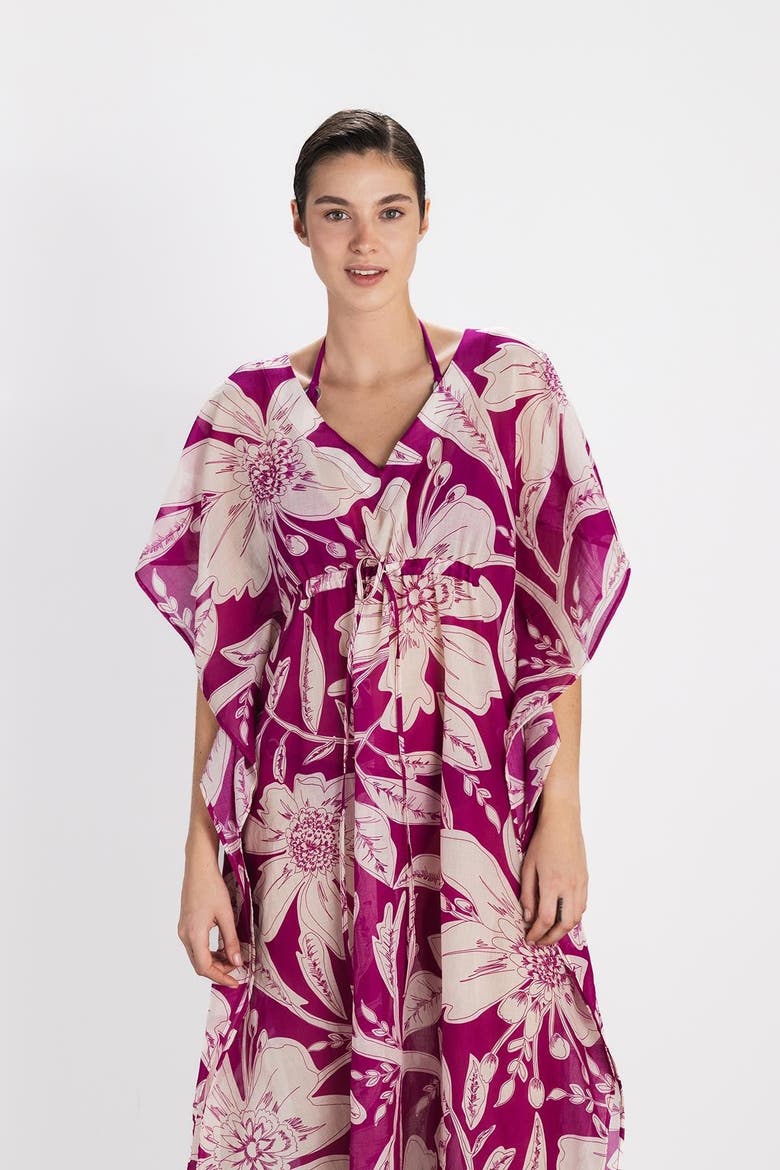 Ibiza Caftan, Alternate, color, Pink