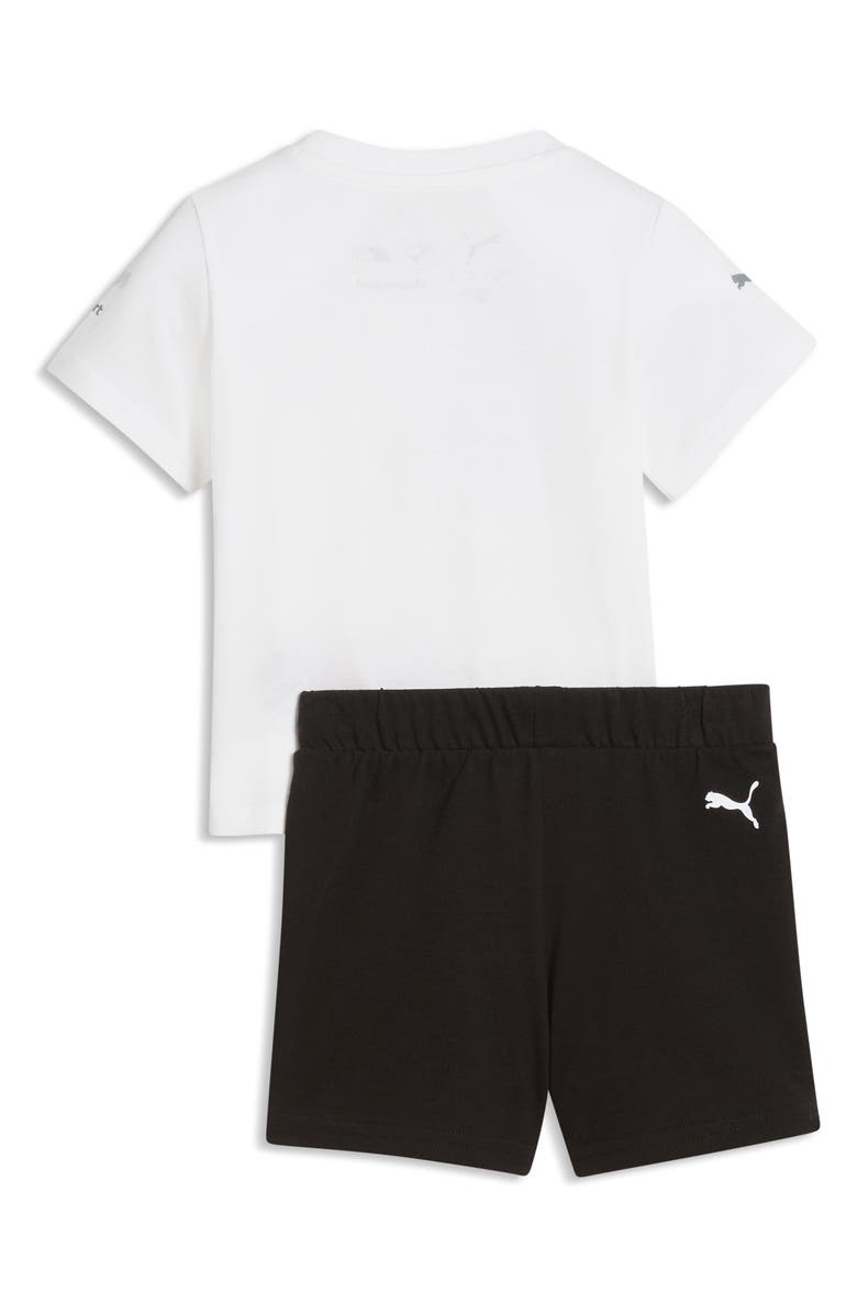 PUMA x BMW M Motorsport Kids' Cotton T-Shirt & Shorts Set, Alternate, color, Puma Black