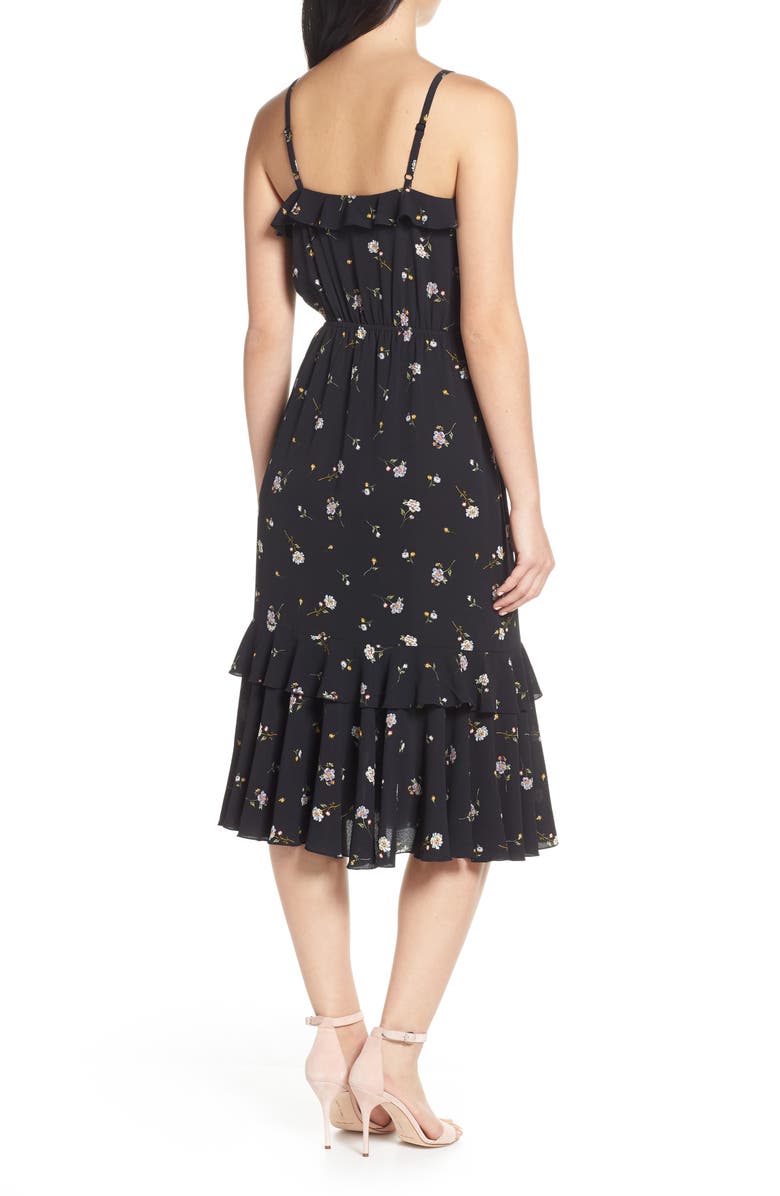 Ali & Jay Cloud Steps Floral Midi Dress, Alternate, color, 