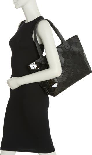 Diagonal Two-Tone Geometric Tote Bag