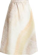 Issey Miyake Print Sea Bubble Skirt