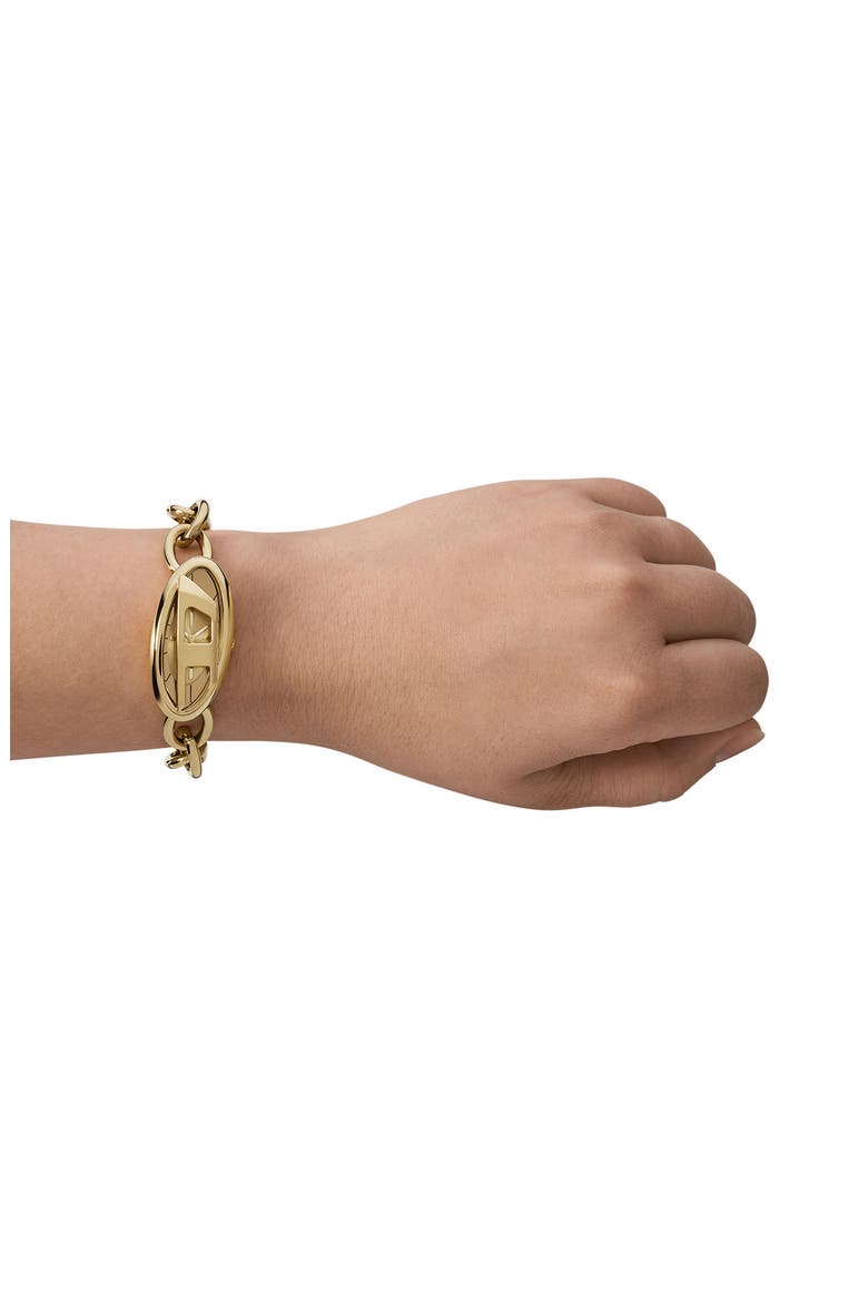 D-Era Oval Goldtone Bracelet Watch, 39mm x 19mm, Alternate, color, GOLD