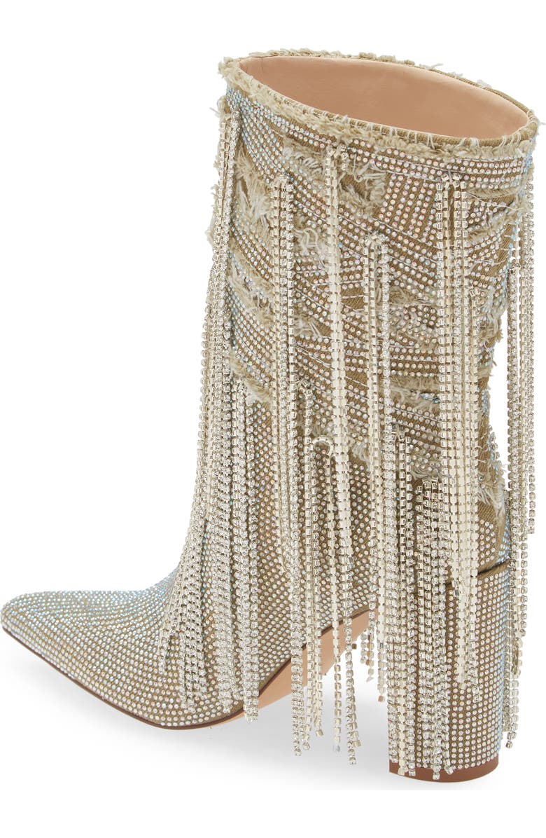 AZALEA WANG Relentless Pointed Toe Bootie, Alternate, color, Silver