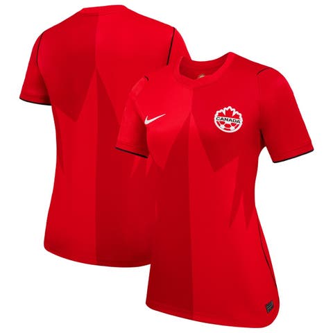 Women's Nike Red Canada Soccer 2026 Home Stadium Replica Jersey