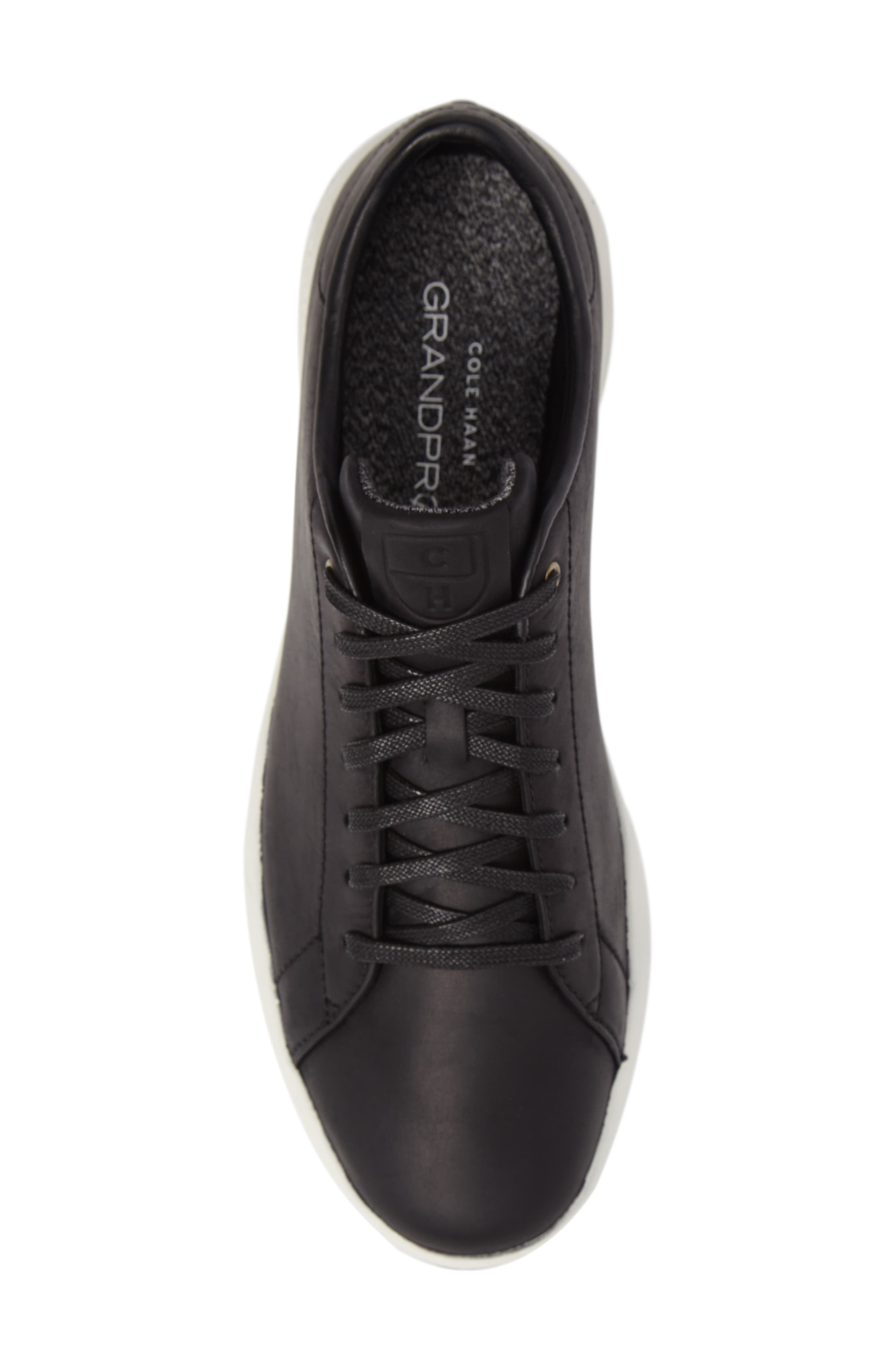 GrandPro Low Top Sneaker, Alternate, color, BLACK OIL LEATHER