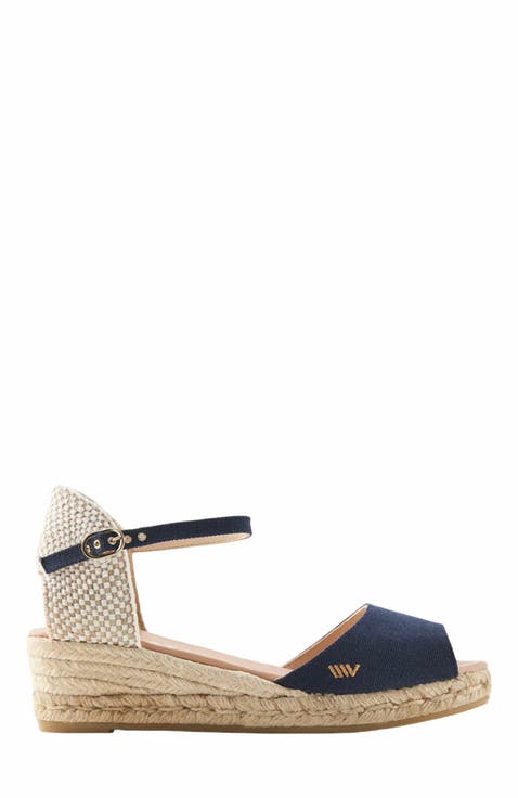 Cavall Canvas Espadrille Sandal Wedges