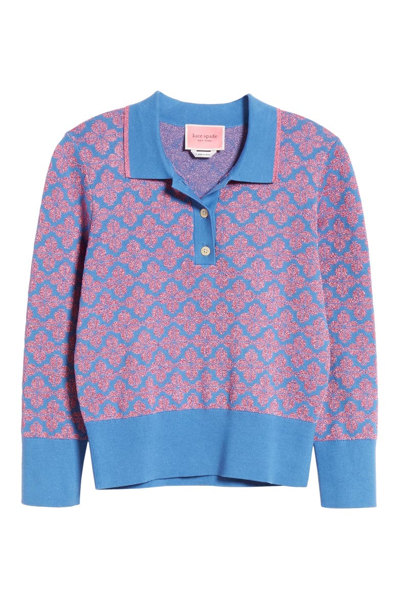 floral spade sweater, Alternate, color, VIBRANT BLUE