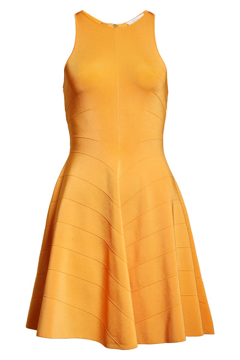 Salny Flippy Knit Dress, Alternate, color, DARK ORANGE