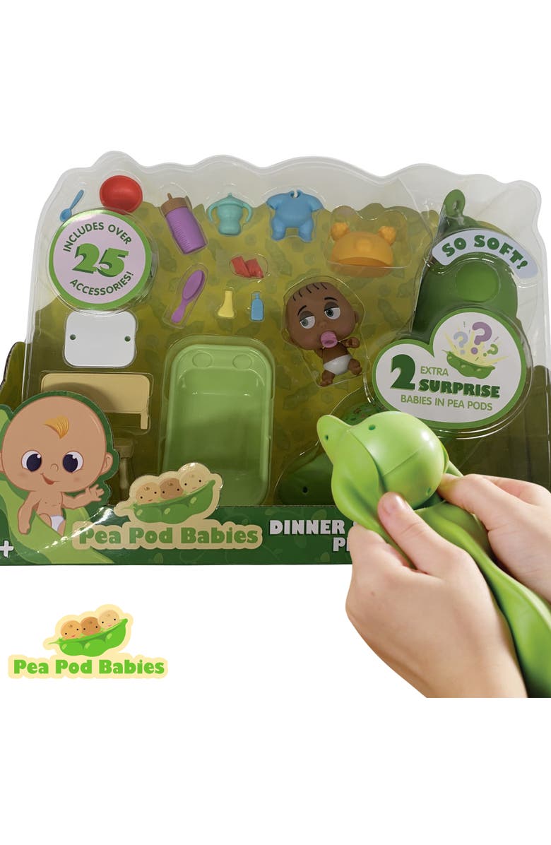 Pea Pod Babies Dinner & Bath Playset, 27 Pieces, Alternate, color, Multicolored