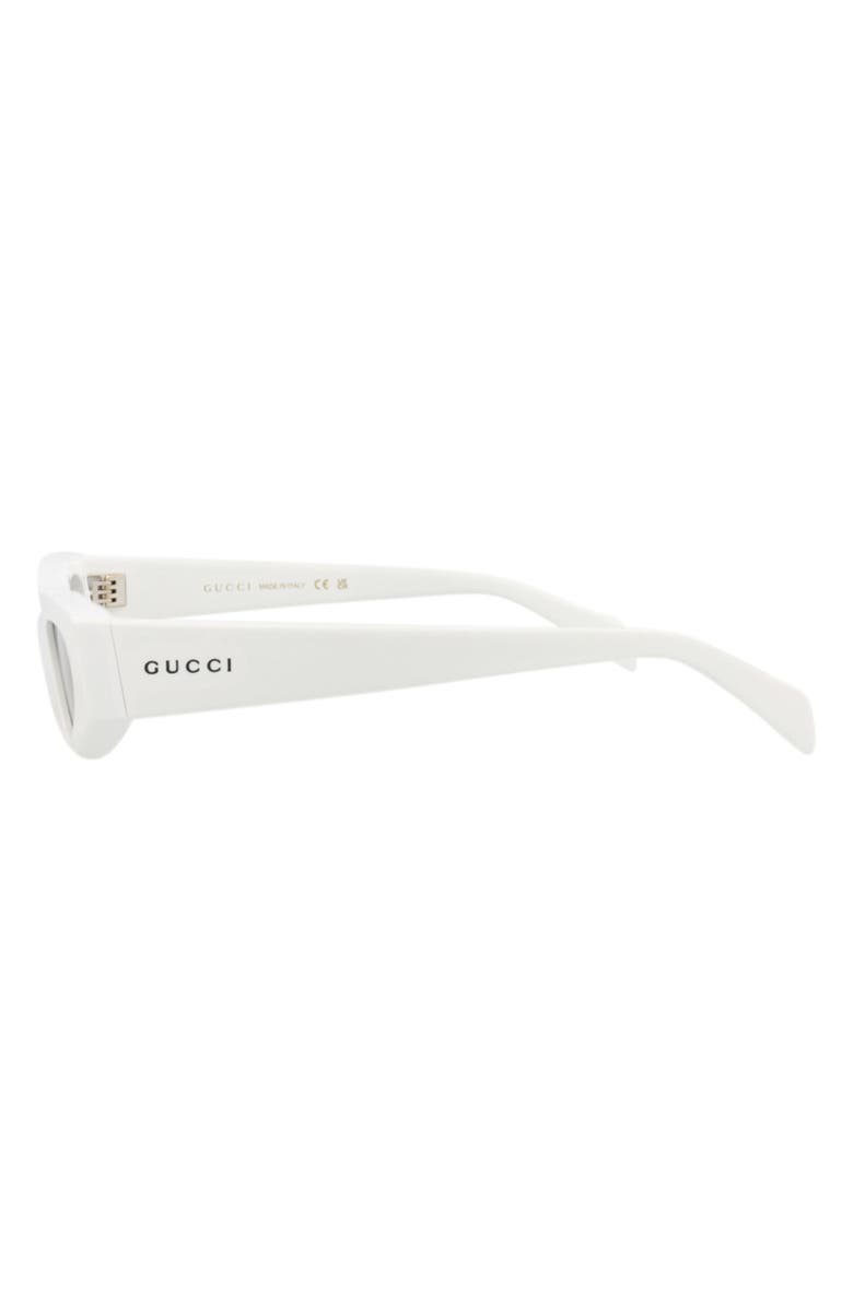 Gucci Novelty Sunglasses, Alternate, color, White White Grey