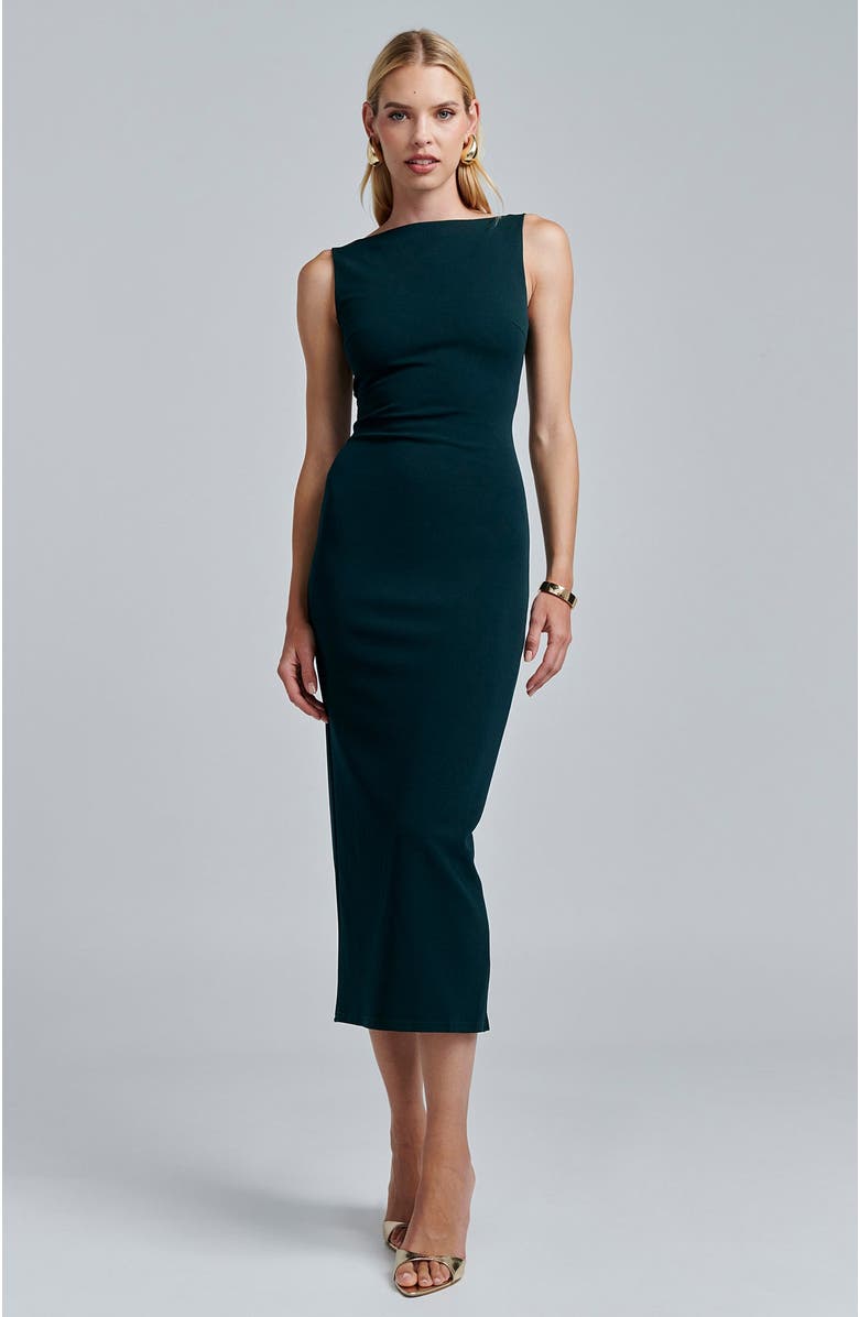 BWLDR Shian Midi Dress, Main, color, Emerald