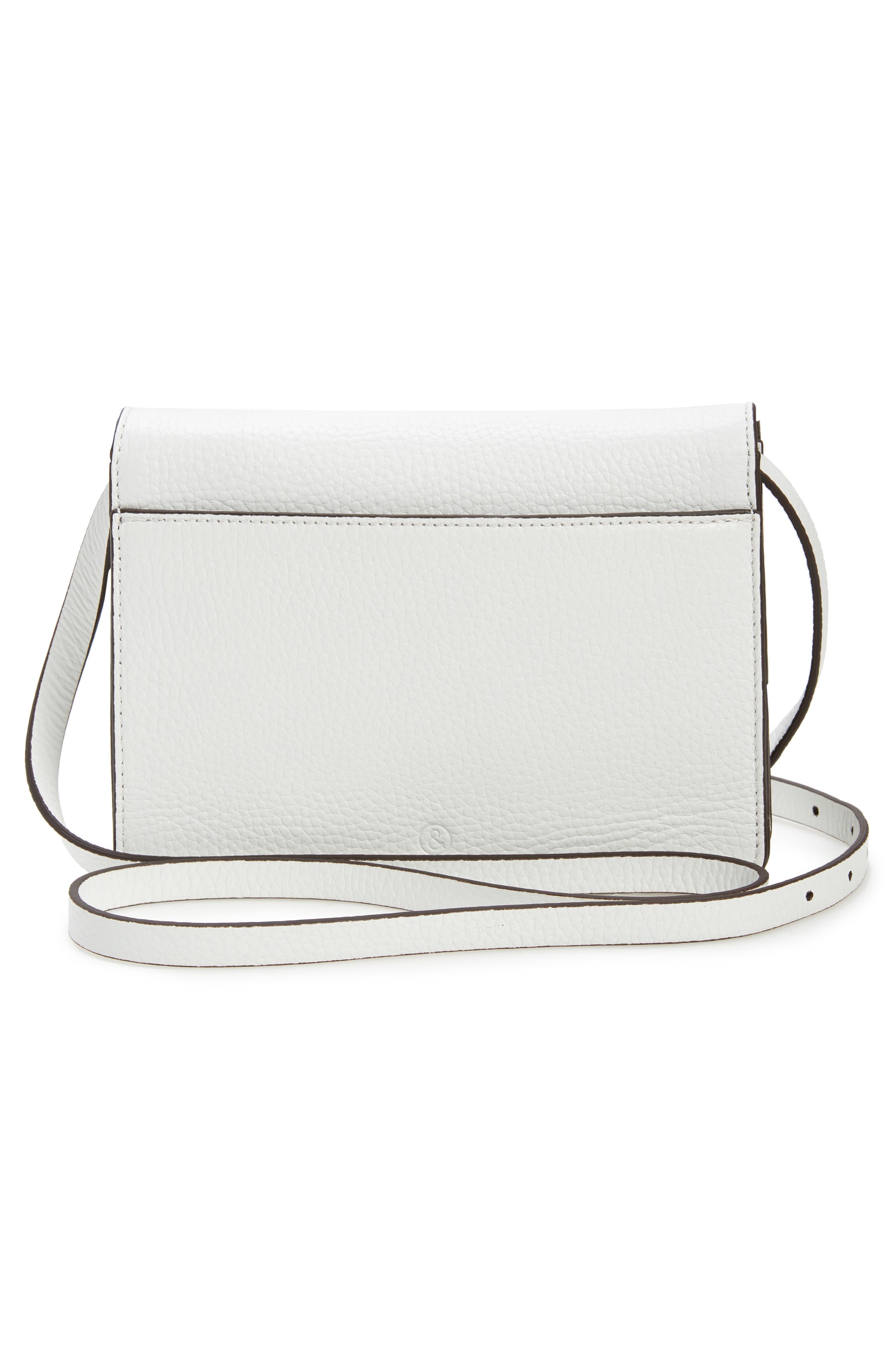 Lex Leather Crossbody Bag, Alternate, color, WHITE