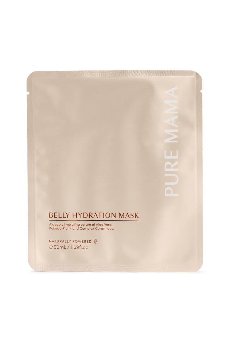 Belly Hydration Mask, Main, color, Transparent