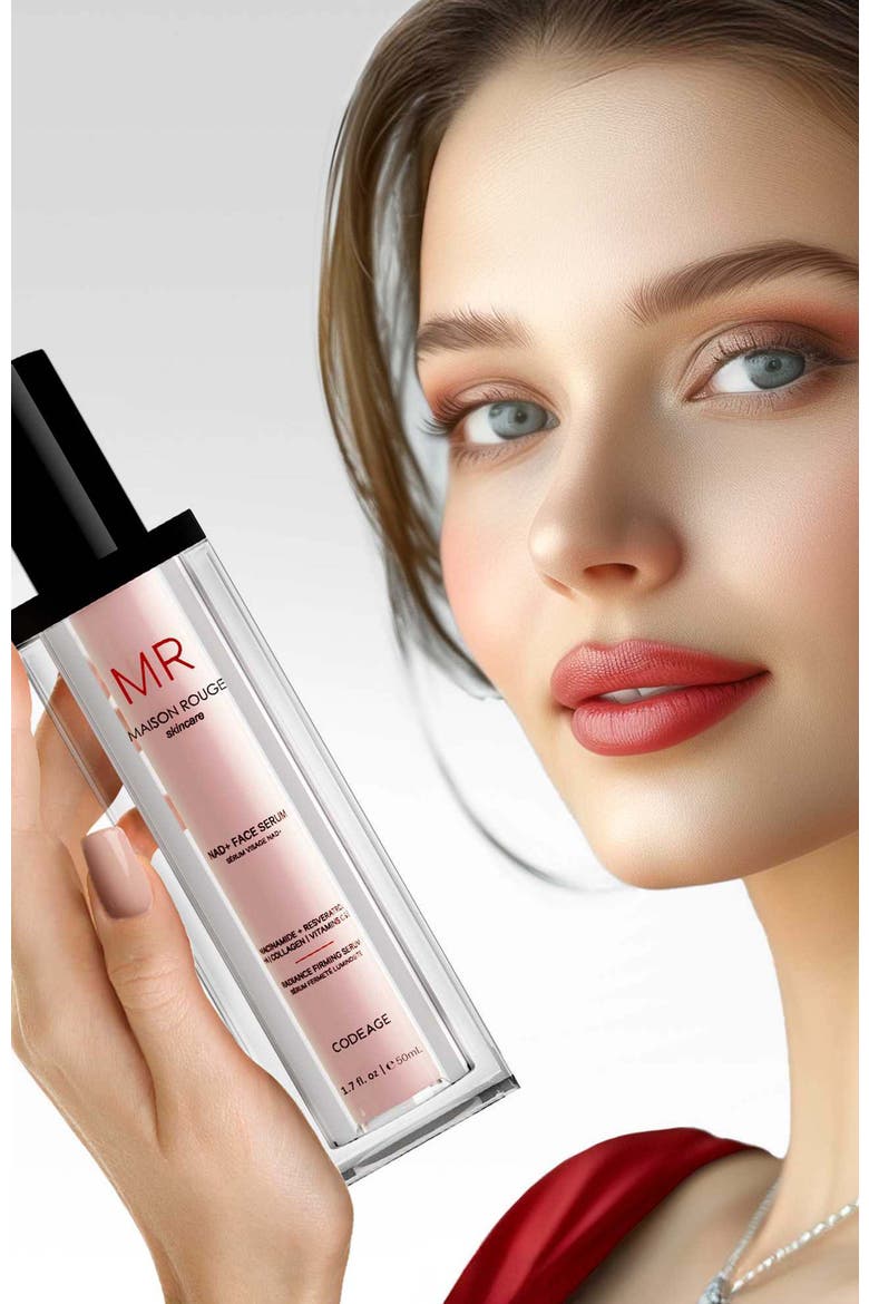 NAD Face Serum + Resveratrol Niacinamide & Collagen, Alternate, color, White