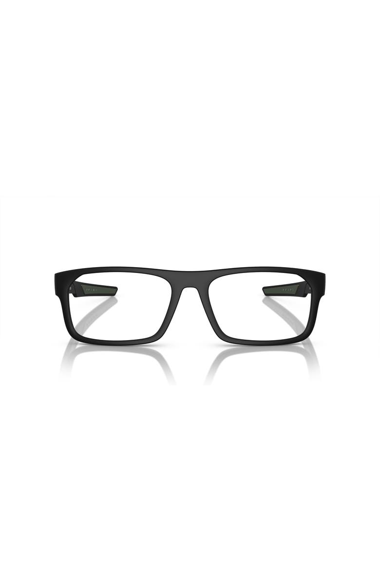 Prada Linea Rossa 57mm Rectangle optical glasses, Alternate, color, 