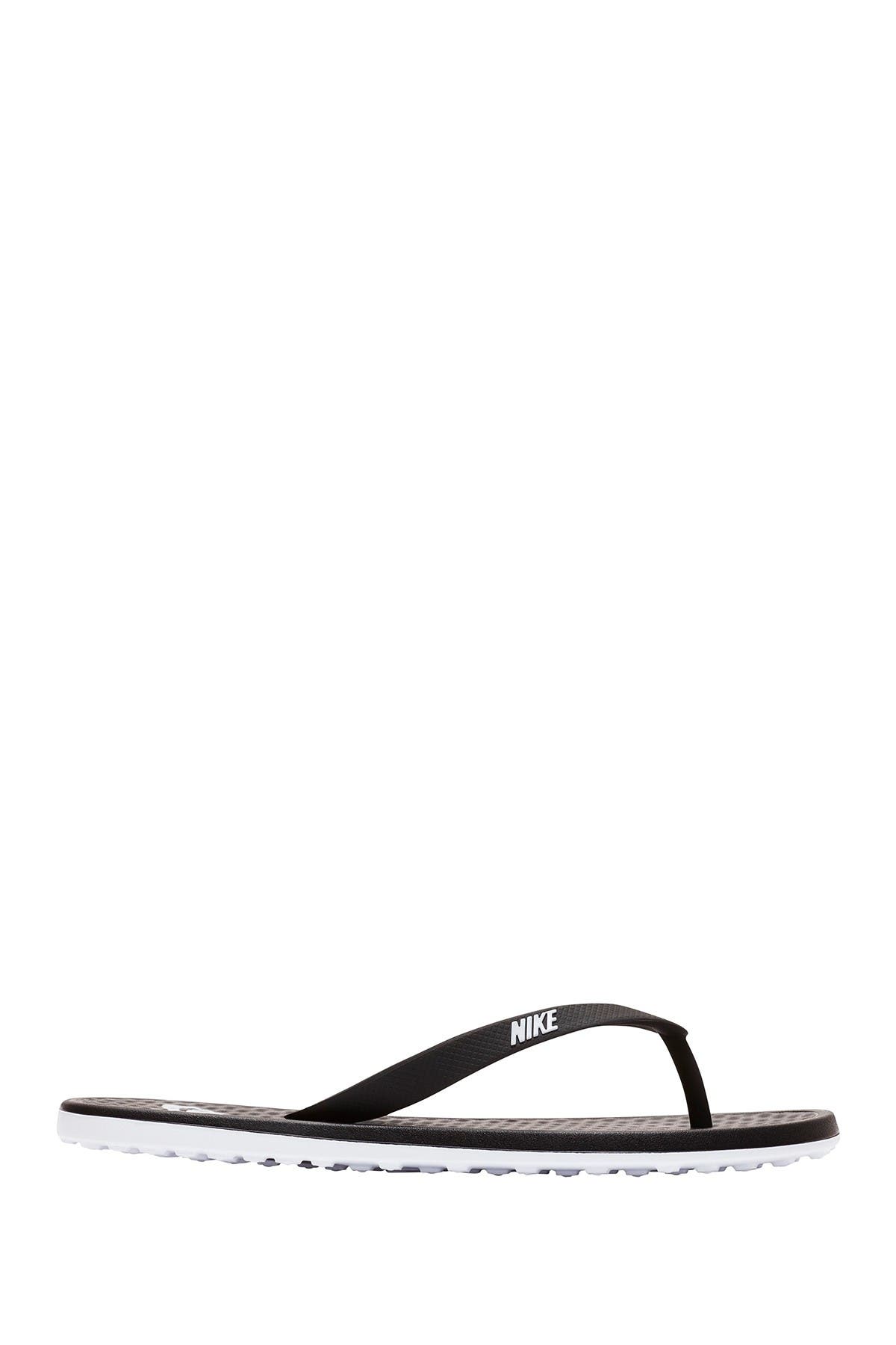 Nike On Deck Flip Flop Sandal, Alternate, color, Black/ White/ Black