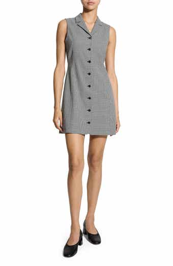Houndstooth Sleeveless Minidress
