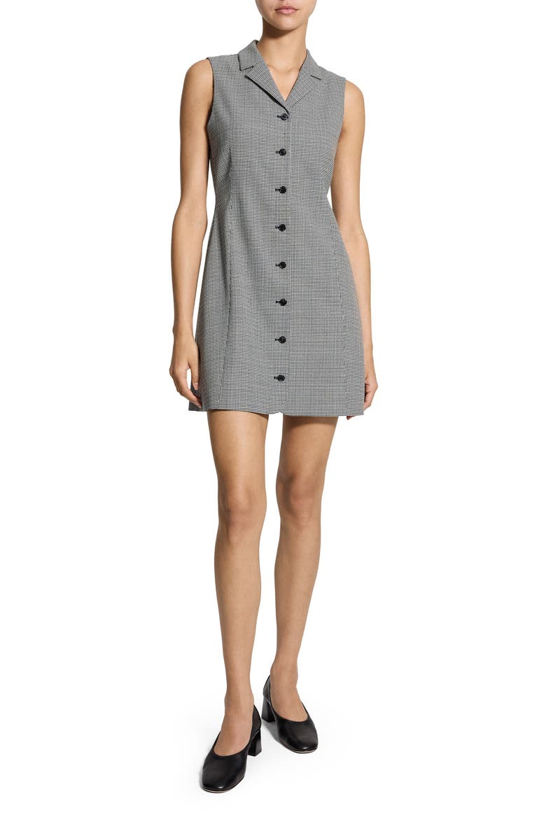 grey houndstooth dress Allegra K Women's Plaid Dress Sleeveless A Line Vintage Houndstooth Work Dresses X-Small Black Grey at Amazon Women's Clothing store