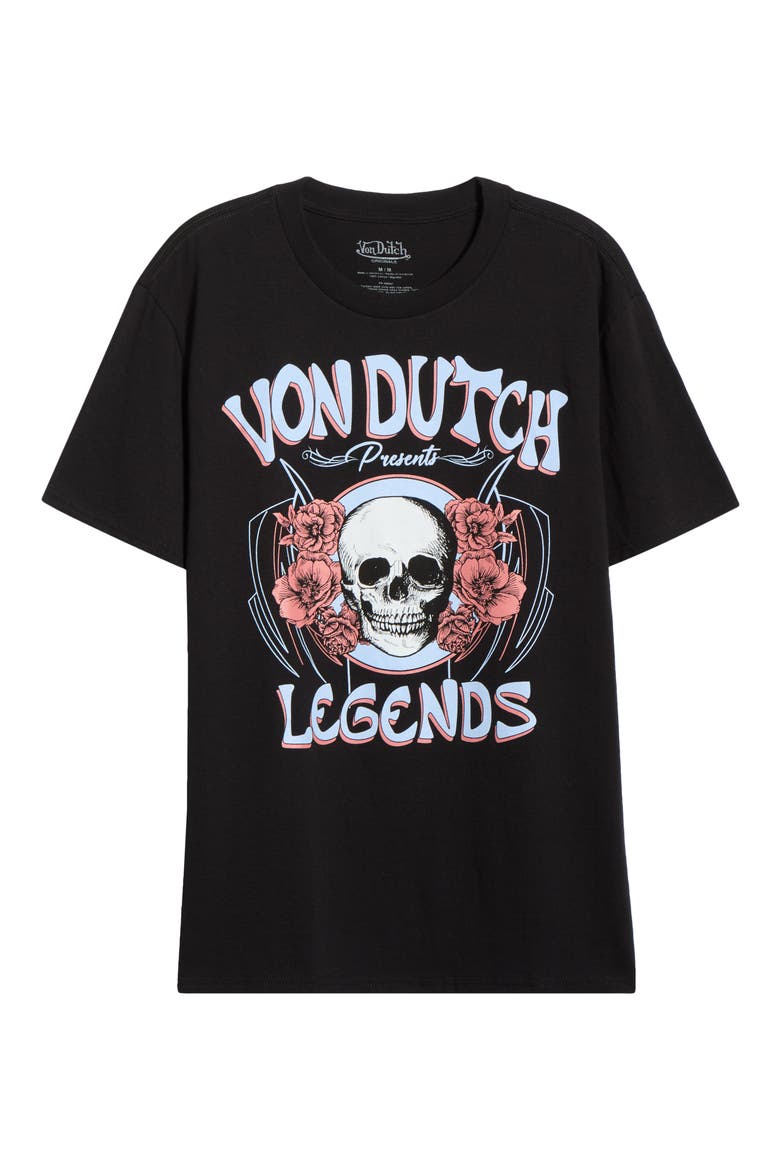 Legends Logo Cotton Blend Graphic T-Shirt, Alternate, color, BLACK