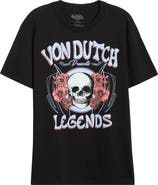 Von Dutch Legends Logo Cotton Blend Graphic T-Shirt