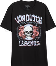 Von Dutch Legends Logo Cotton Blend Graphic T-Shirt
