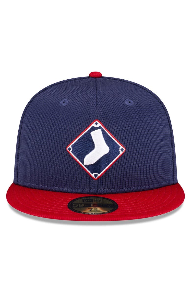 New Era Men's New Era Navy Chicago White Sox 2024 Batting Practice 59FIFTY Fitted Hat, Alternate, color, Navy