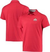 Columbia Men's Columbia Scarlet Ohio State Buckeyes Tech Trail Omni-Shade Polo