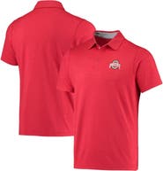 Columbia Men's Columbia Scarlet Ohio State Buckeyes Tech Trail Omni-Shade Polo