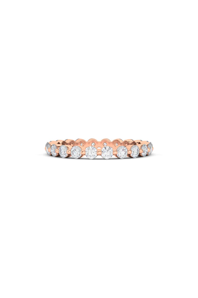 Lab Grown Diamond Single Prong Eternity Band Ring, Main, color, ROSE GOLD