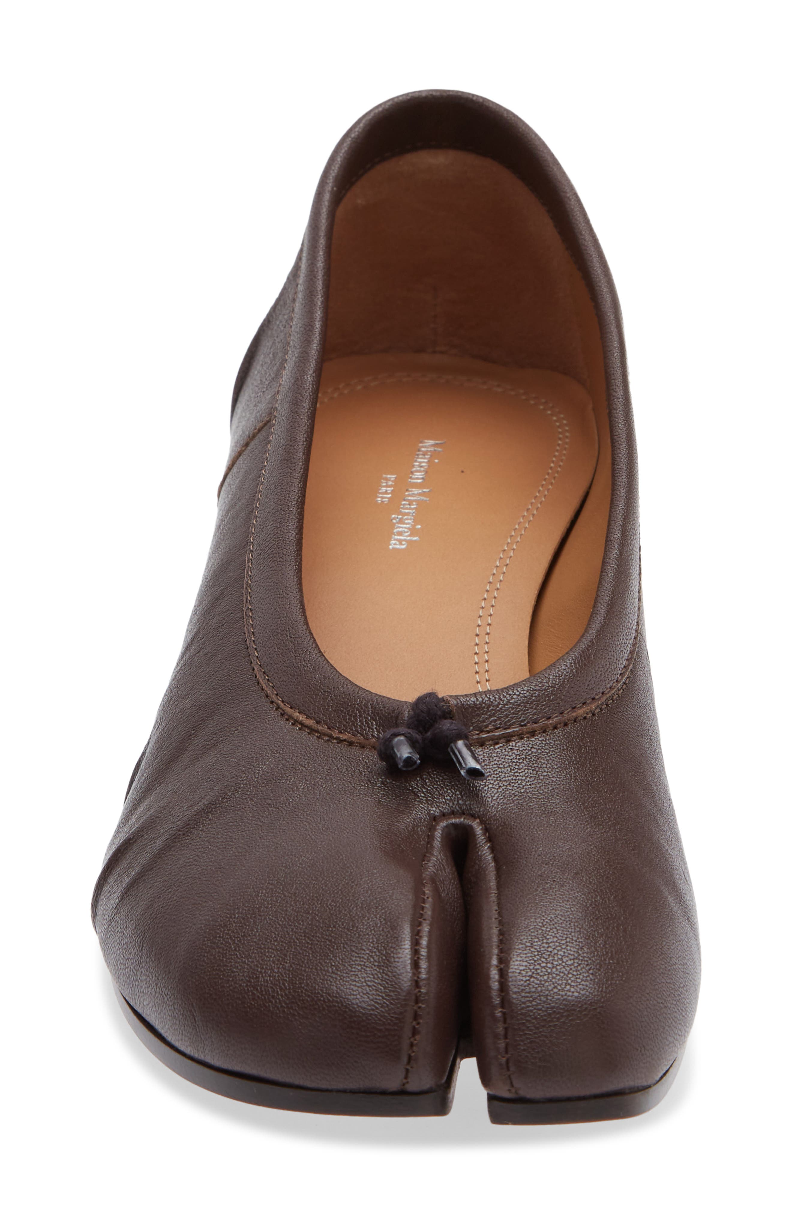 Tabi Ballerina Pump, Alternate, color, MOKA BROWN
