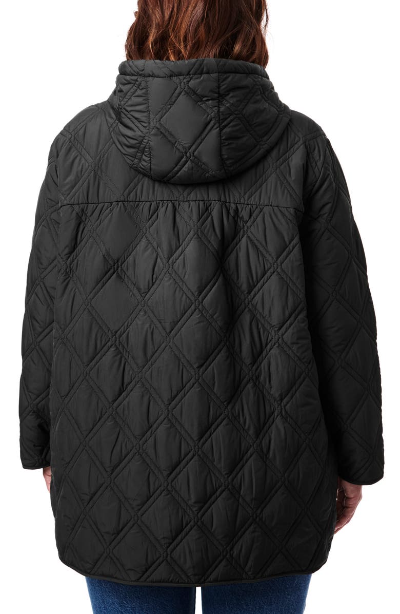 Bernardo Quilted Hooded Jacket, Alternate, color, 