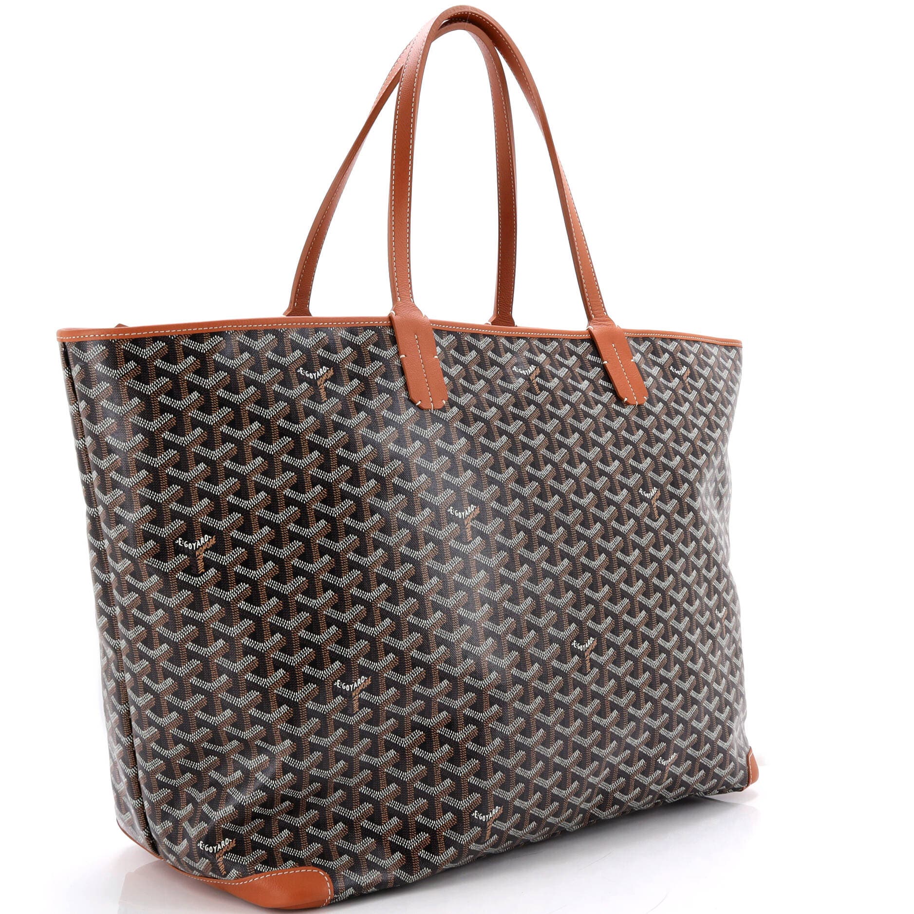 Pre-Owned Goyard Artois Tote Coated Canvas GM, Alternate, color, Brown