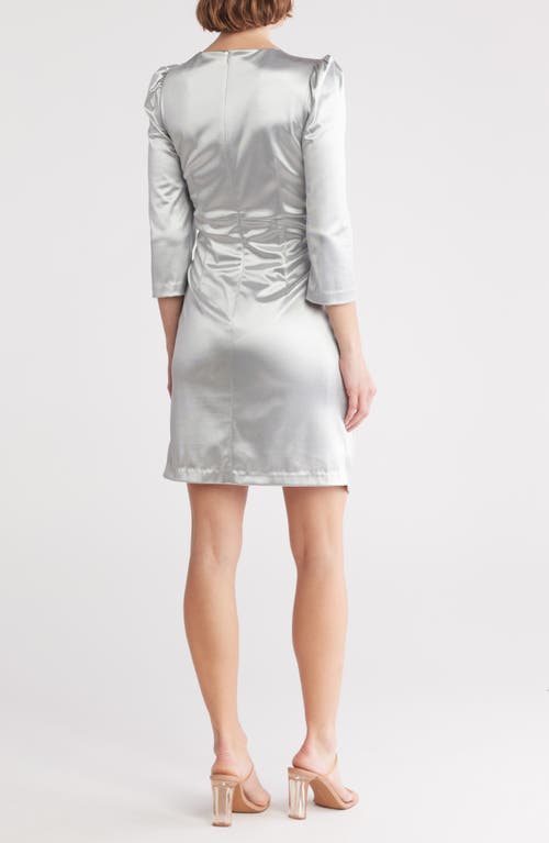 JULIA JORDAN JULIA JORDAN KNOTTED VELOUR SHEATH DRESS