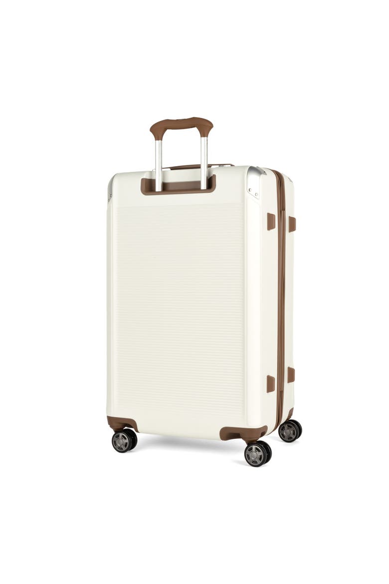 Platinum Elite Hardside Expandable 28" Large Checked Spinner Luggage, Alternate, color, Cream White