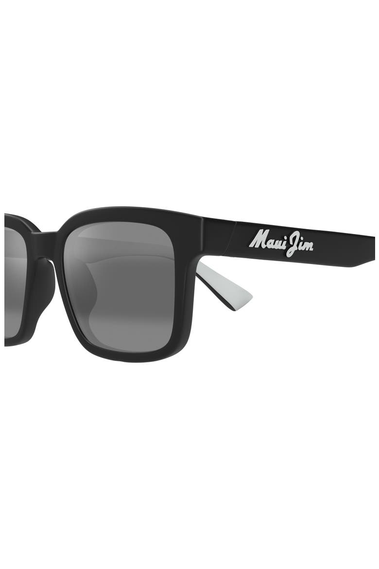 Opiopio AF 54mm PolarizedPlus2® Rectangular Sunglasses, Alternate, color, MATTE BLACK W/ GRADIENT EFFECT