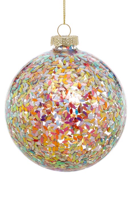 Iridescent Confetti Ornament, Box of 6