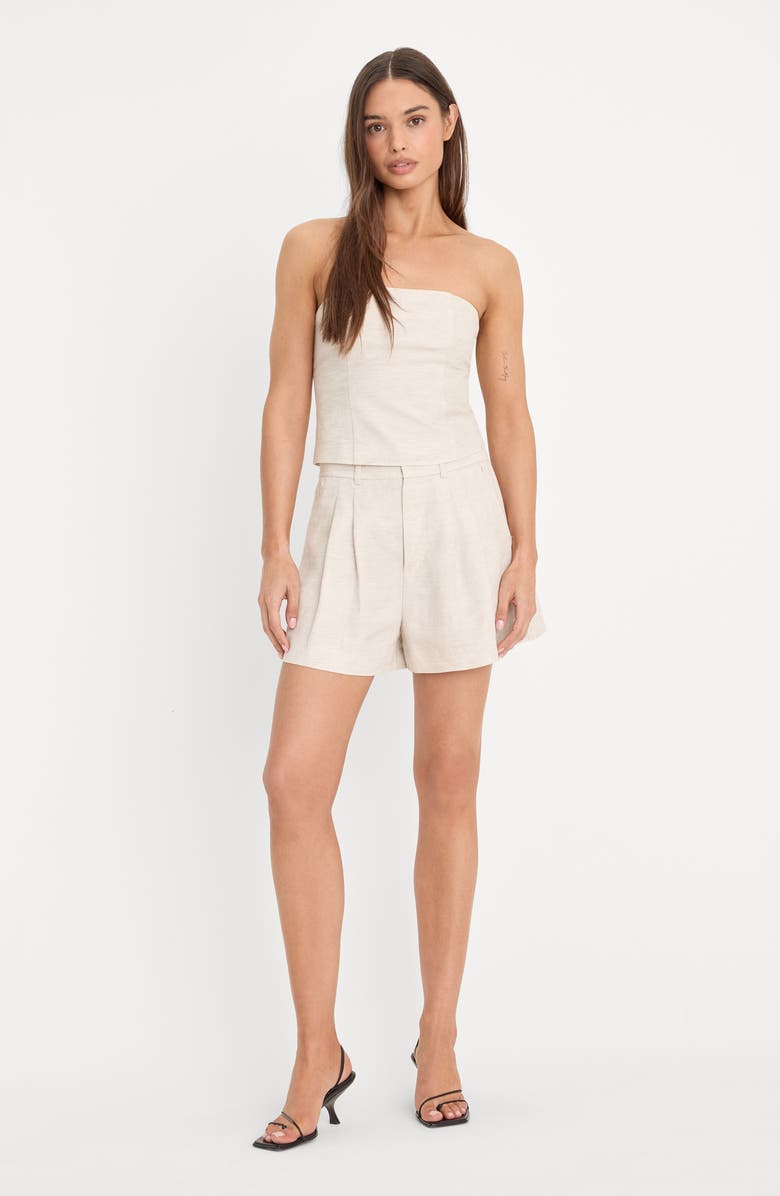 Good American Strapless Top, Alternate, color, Oat