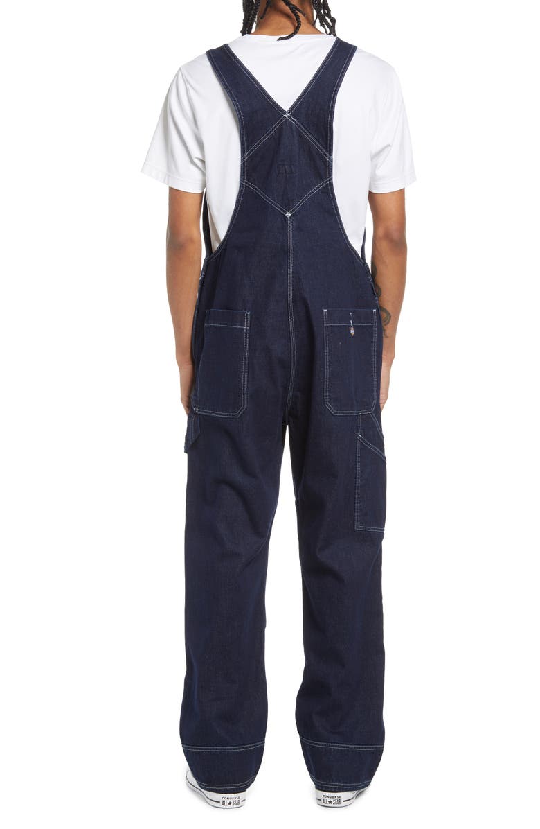 Dickies Men's R2R Denim Bib Overalls, Alternate, color,