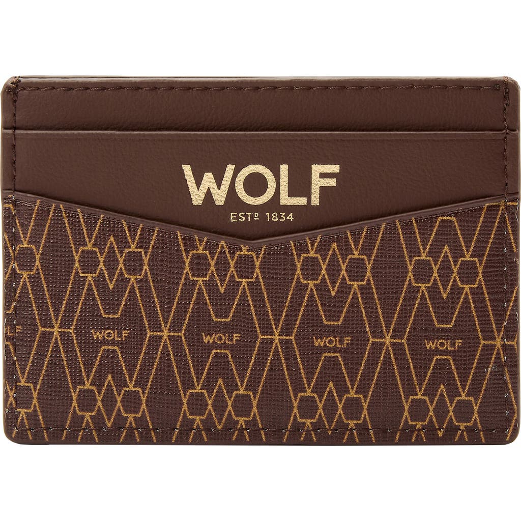 Wolf Signature Cardholder In Brown