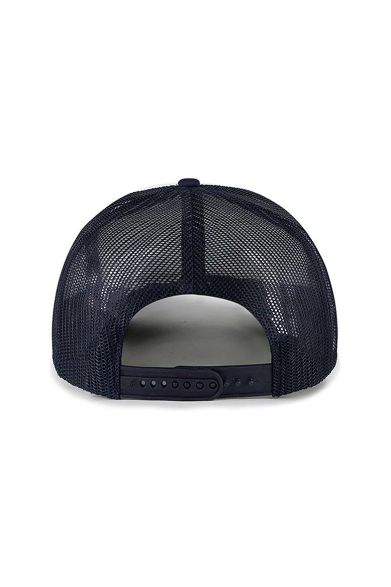 Men's '47 White New York Yankees Foam Front Script Trucker Snapback Hat, Alternate, color, White
