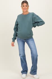 PinkBlush Lightly Distressed Maternity Straight Leg Jeans