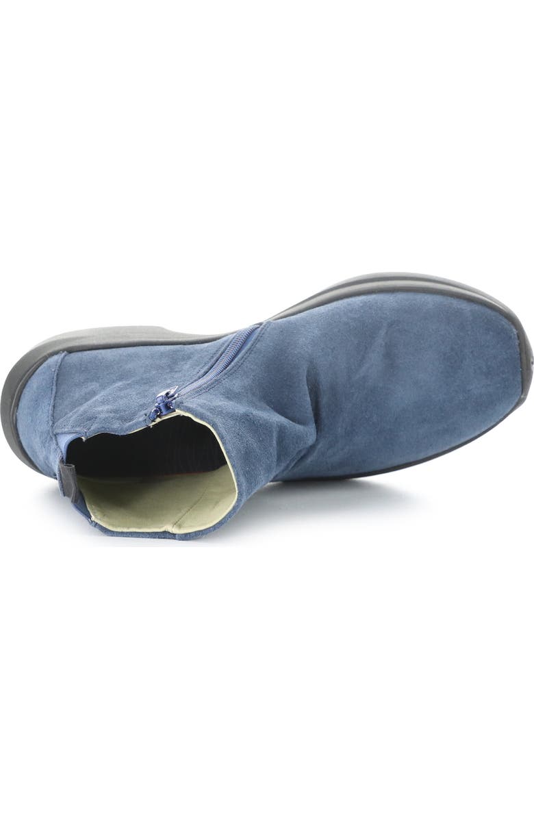 Softinos by Fly London Gujy Platform Wedge Bootie, Alternate, color, Blue Denim